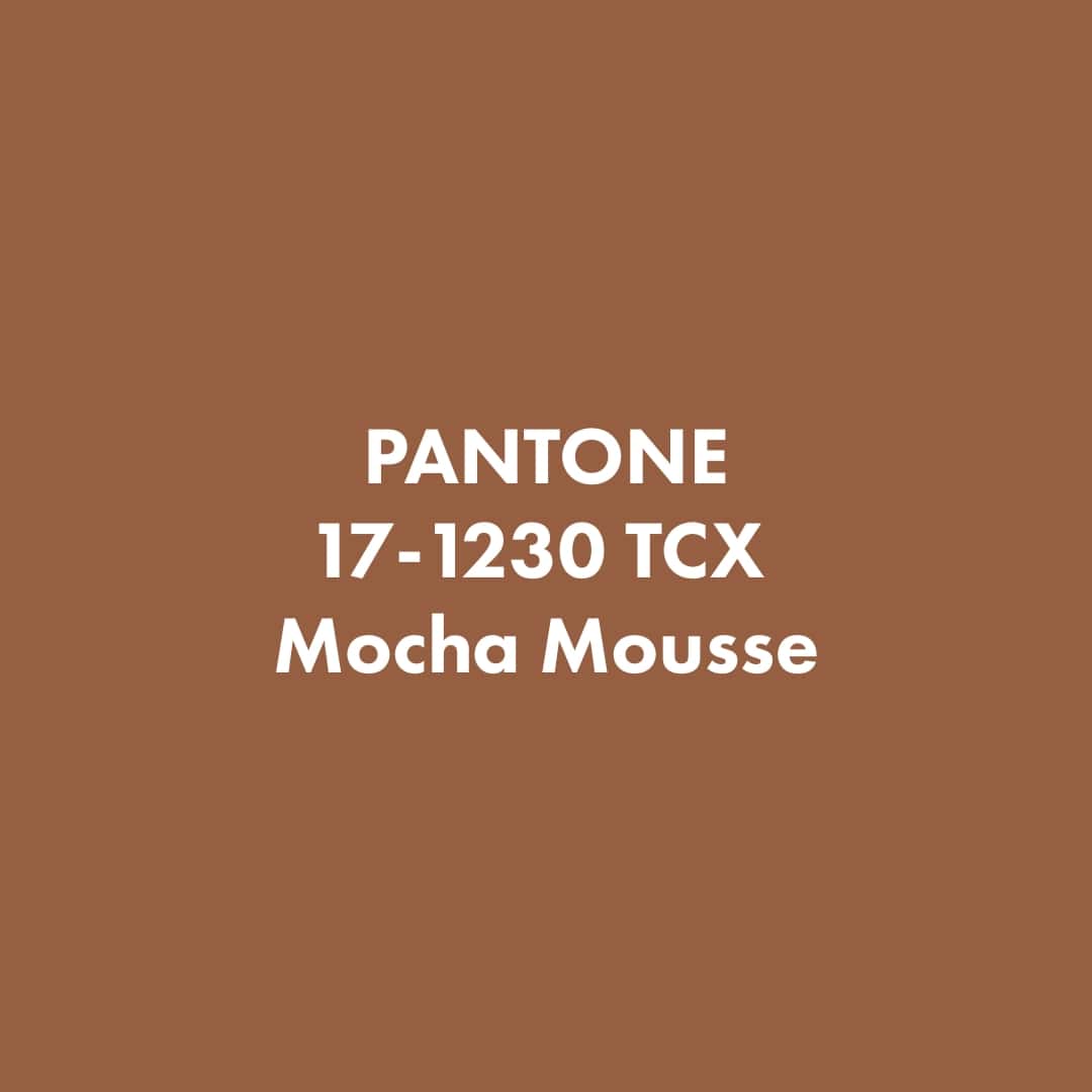 Barva Pantone Mocha Mousse